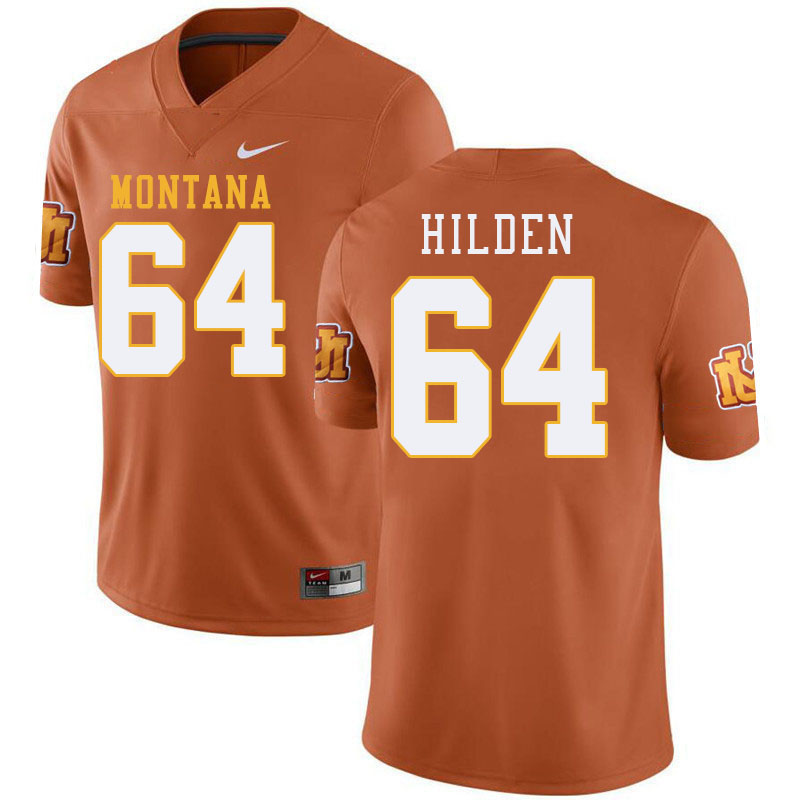 Montana Grizzlies #64 Matt Hilden College Football Jerseys Stitched Sale-Throwback